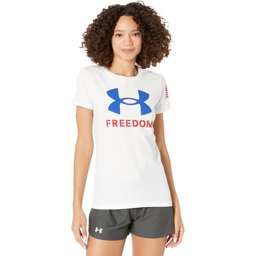언더아머 Womens Under Armour New Freedom Logo T-Shirt