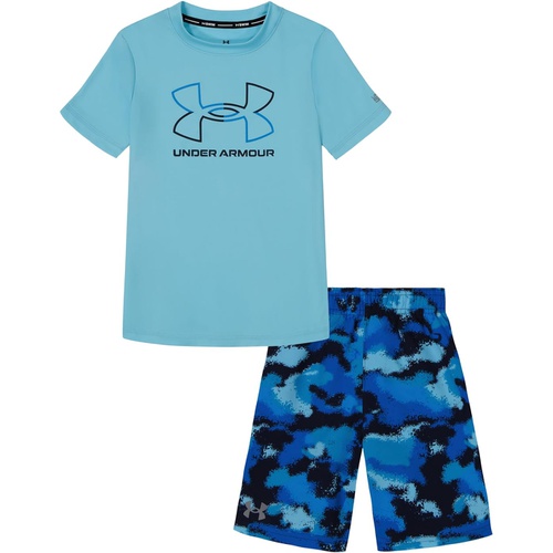 언더아머 Under Armour Kids Under Armour Kids Dissolve Camo Shirt and Short Swim Set (Little Kid)