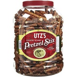 Utz Country Store Pretzel Stix  55 oz. Barrel Thicker 4” Pretzel Sticks, Perfect for Dipping - Thick, Crunchy Pretzel Sticks with Zero Cholesterol