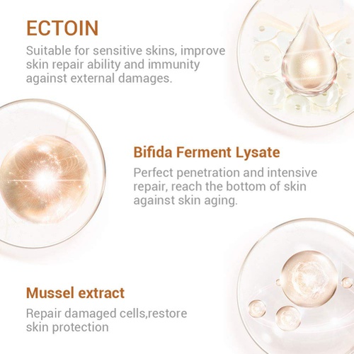  Luxsea Ectoin Soothing Face Serum Ultra Repair Face Moisturizer Regenerating Anti-allergy Reduce Redness Hydrating Face Essence for All Skin Types