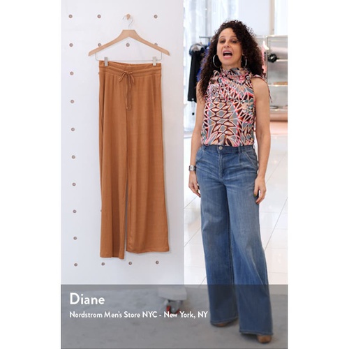  VERO MODA Lucy Rib Pants_TOBACCO BROWN