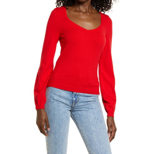  VERO MODA Karma V-Neck Sweater_GOJI BERRY