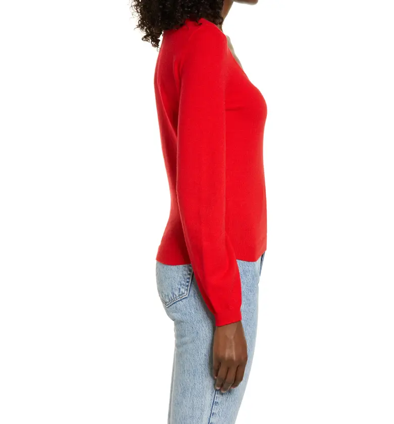  VERO MODA Karma V-Neck Sweater_GOJI BERRY