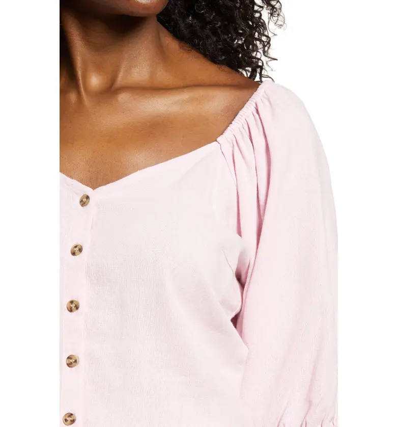  VERO MODA Astimilo Puff Sleeve Top_ROSEATE SPOONBILL