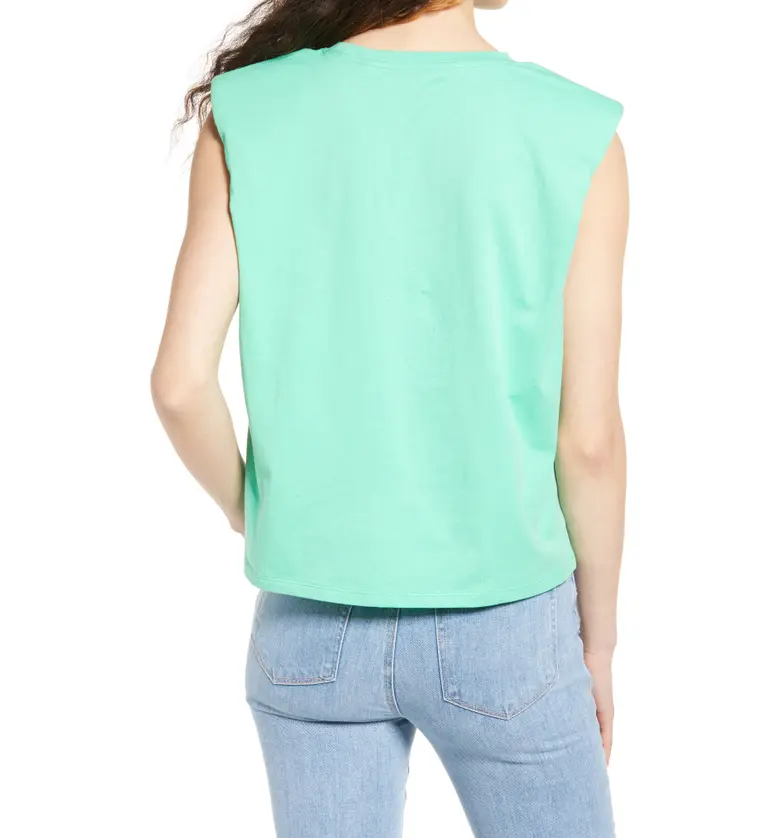  VERO MODA Hollie Strong Shoulder Graphic Tank_JADE CREAM