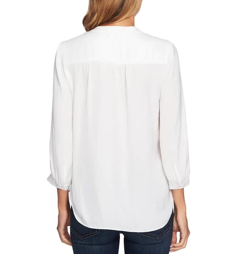  Vince Camuto Rumple Fabric Blouse_NEW IVORY