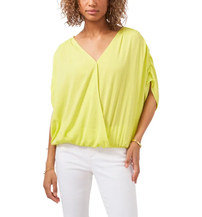  Vince Camuto Dolman Sleeve Blouson Top_CHARTREUSE