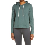 vuori Halo Essential Hoodie_KELP HEATHER