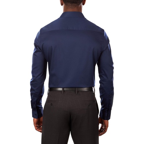  Van Heusen Mens Dress Shirt Slim Fit Flex Collar Stretch Solid