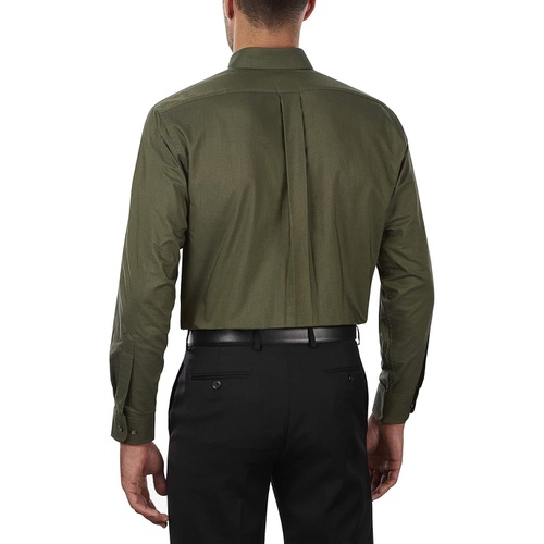  Van Heusen Mens Dress Shirt Regular Fit Oxford Solid Buttondown Collar