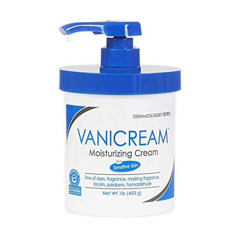  Vanicream Moisturizing Cream with Pump, White, Fragrance Free, 16 Oz