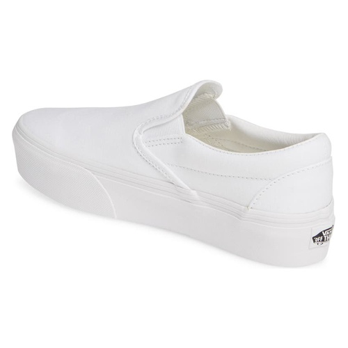 반스 Vans Platform Slip-On Sneaker_TRUE WHITE
