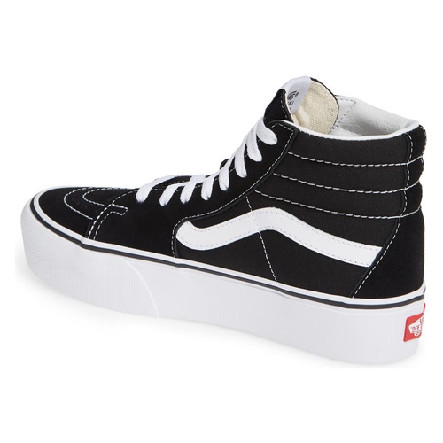 반스 Vans Sk8-Hi Platform Sneaker_BLACK/ TRUE WHITE