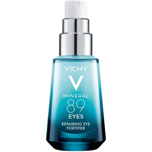  Vichy Mineral 89 Eyes Serum with Caffeine and Hyaluronic Acid, Lightweight Eye Cream Gel to Smooth Fine Lines and Hydrate Eye Area, Suitable for Sensitive Skin & Fragrance Free
