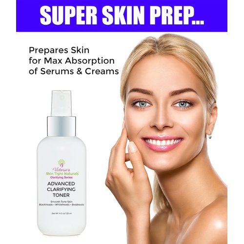  Victoria's Body Shoppe Hydrating Toner Advanced Clarifying Anti Aging & Acne Facial Toner - Breakouts, Wrinkles, Pigmentation