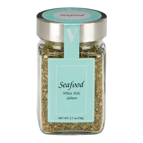  Victoria Taylors Seafood Seasoning- Two 2.7 oz. Jars -Blend of chives, thyme, oregano and lemon.