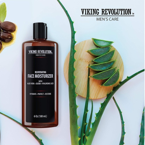  Viking Revolution Mens Face Cream - Natural Face Moisturizer Cream for Men Skincare for Anti Wrinkle & Anti Aging Facial Cream for Men, Mens Face Care