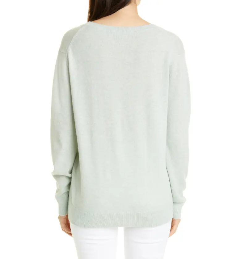 빈스 Vince Weekend V-Neck Cashmere Sweater_464HMG-H MINT GLASS