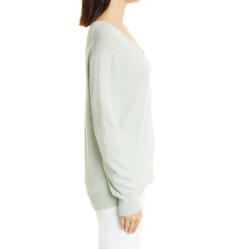 빈스 Vince Weekend V-Neck Cashmere Sweater_464HMG-H MINT GLASS