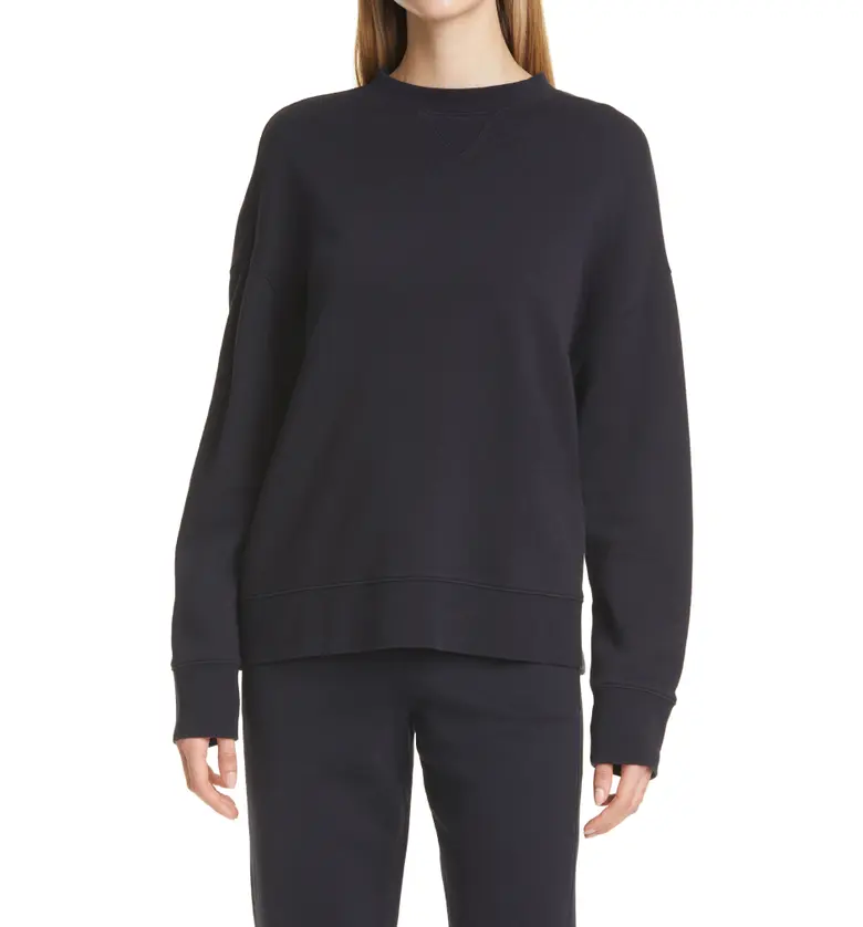 Vince Essential Relaxed Cotton Sweatshirt_COSTAL