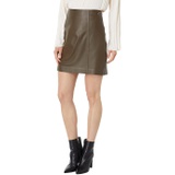 Vince Leather Miniskirt