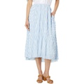 Vince Stripe Crushed Tiered Skirt
