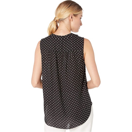  Vince Camuto Sleeveless Poetic Dots V-Neck Blouse