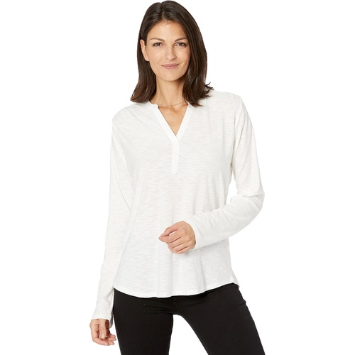  Vince Camuto Y-Neck Henley Tee