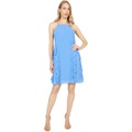Vince Camuto Chiffon Halter Float Dress with Ruffle Seam Detail