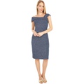 Vince Camuto Glitter Knit Ruched Dress