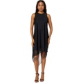Vince Camuto Matte Jersey Chiffon Pullover High-Low Asymmetrical Tier Float