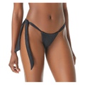 Vince Camuto Serengeti Shades Side Tie Shirred Cheeky Bikini Bottoms