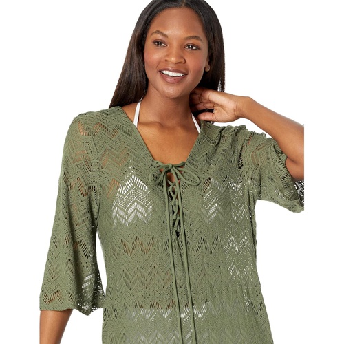  Vince Camuto Crochet Caftan Cover-Up