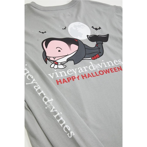  Vineyard Vines Kids Long Sleeve Vampire Whale Pocket T-Shirt (Toddleru002FLittle Kidsu002FBig Kids)