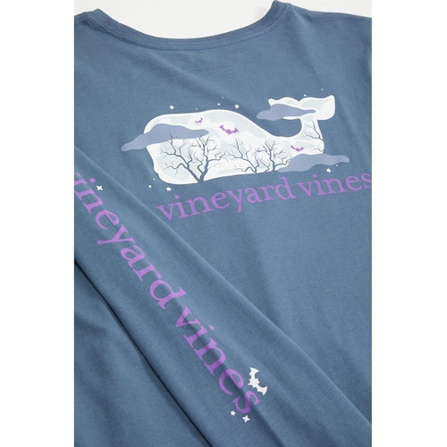  Vineyard Vines Kids Halloween Whale Long Sleeve Pocket T-Shirt (Toddleru002FLittle Kidsu002FBig Kids)