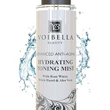 Voibella Beauty Organic Anti-Aging Hydrating Toner for Face - Best Rose Water, Witch Hazel & Aloe Vera Toning Facial Mist. Natural Skin Moisturizing Rosewater Spray for Women. Pure, Fresh & Pore R