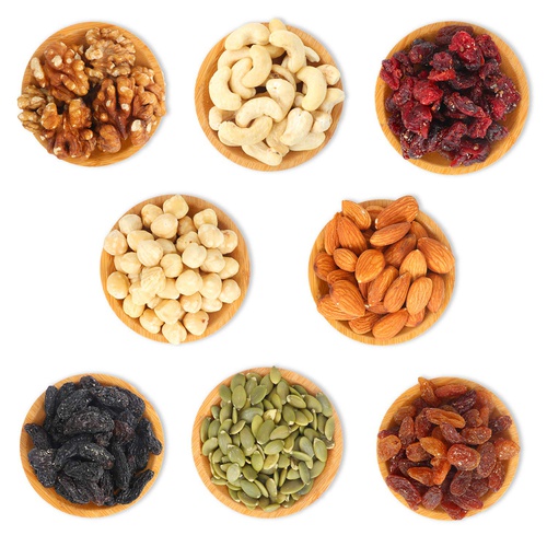  WDJSSH Deluxe Unsalted Mixed Nuts Bulk 18oz Trail Mix Low Sodium Snack & Seeds No Sugar raw Nut Protein Almonds And Cashews Walnuts Hazelnuts
