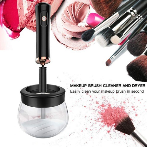  WUDANGSHAN Makeup Brush Cleaner and Dryer Machine with Powerful Spinner Completely Clean and Dry Quickly in Seconds for All Size Cosmetic Brushes