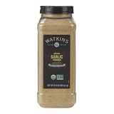 Watkins Gourmet Spice, Organic Garlic Powder, 22.0 oz. Bottle, 1 Count (21808)