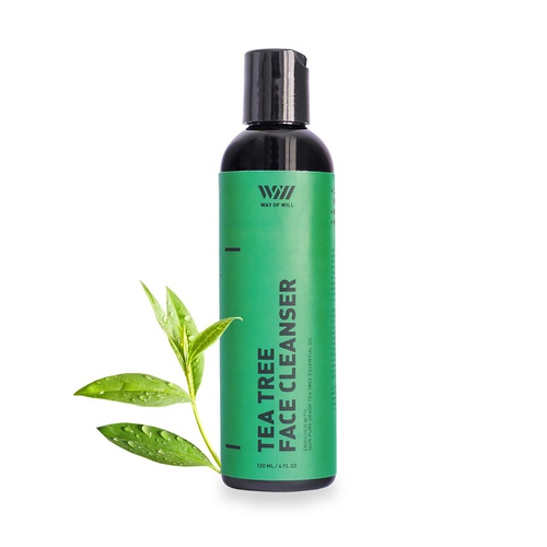  Tea Tree Face Cleanser, Moisturizing Face Wash for Women and Men, Soothes Skin, Gentle Face Cleanser with Tea Tree Essential Oil, Sulfate and Paraben Free, 120 mL - Way of Will