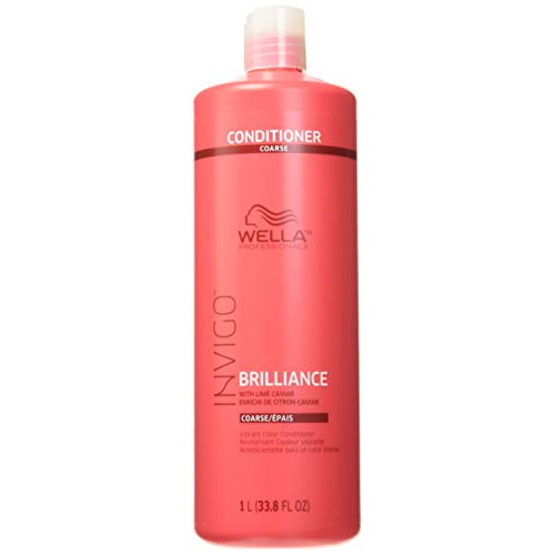  Wella Invigo Brilliance Conditioner for Coarse Hair By for Unisex - 33.8 Ounce Conditioner, 33.8 Ounce