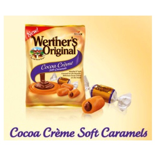  Werthers Original New Cocoa Creme Soft Caramels 2.22 Oz (Pack of 4)