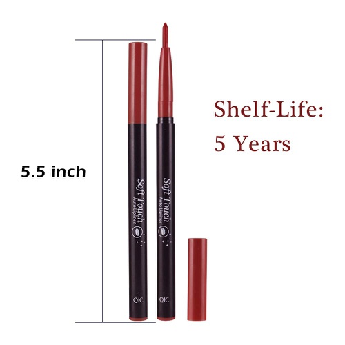  Lip Liner Pencil Set - Retractable 6 Colors Lipliner Makeup Pencils, Matte Longwear non Feathering Lips Liners by “wonder X”