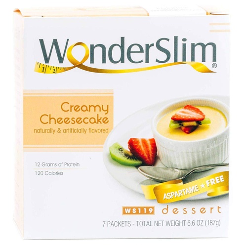  WonderSlim Low-Carb High Protein Dessert / Double Chocolate Cake Mix (7 Servings/Box) - Low Carb, Trans Fat Free