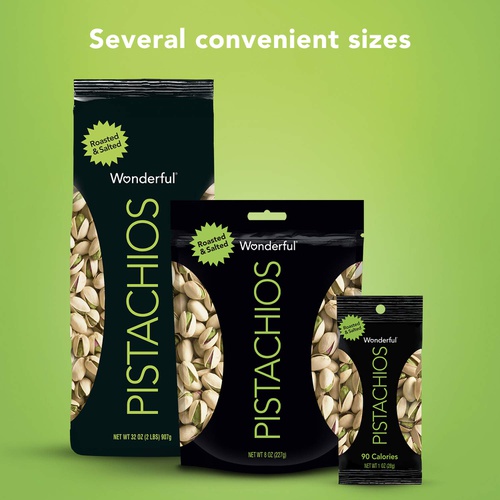 Wonderful Pistachios, Roasted and Salted, 16 Ounce Bag