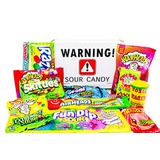 Woodstock Candy Super Sour Candy Assortment Birthdays, Easter, Thank You, with Sour Straws, Belts, Candies for Adults and Children~ Jr