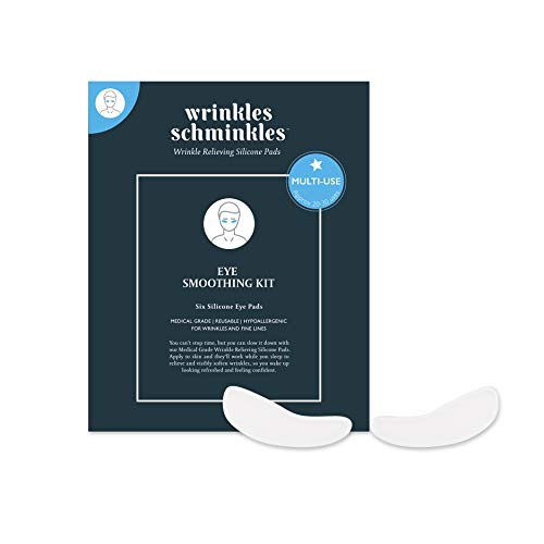  Wrinkles Schminkles Mens Silicone Eye Pads - Made in USA, Eliminate Crows Feet, Dark Circles & Bags Under Eyes Overnight - 100% Medical Grade Anti Wrinkle Patches - Hypoallergenic