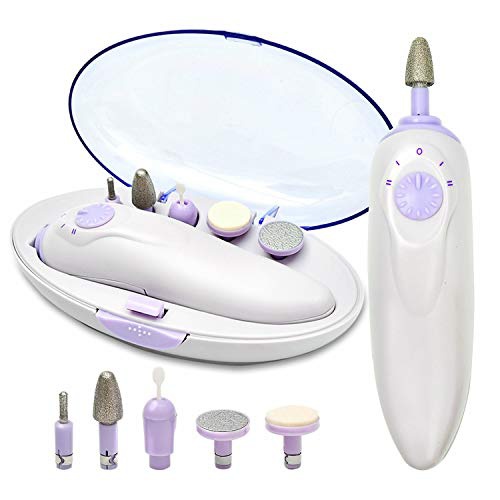  YS Electric Nail Drill Kit, Professional Portable Handpiece File Grinder Manicure Pedicure Tools, 5 PCS Nail Drill Bits for Exfoliating, Grinding, Polishing of Hands and Feet
