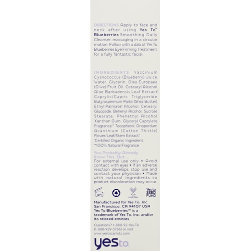  Yes To Blueberries Age Refresh Daily Repairing Moisturizer, 1.7 Fluid Ounce