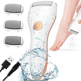 Yuanmu Electric Foot Callus Remover,Portable Electronic Foot File Pedicure Tools, Pedicure Tools with 3 Rollers and USB Rechargeable Foot Care Tool Perfect for Dead,Hard Cracked Dry Skin